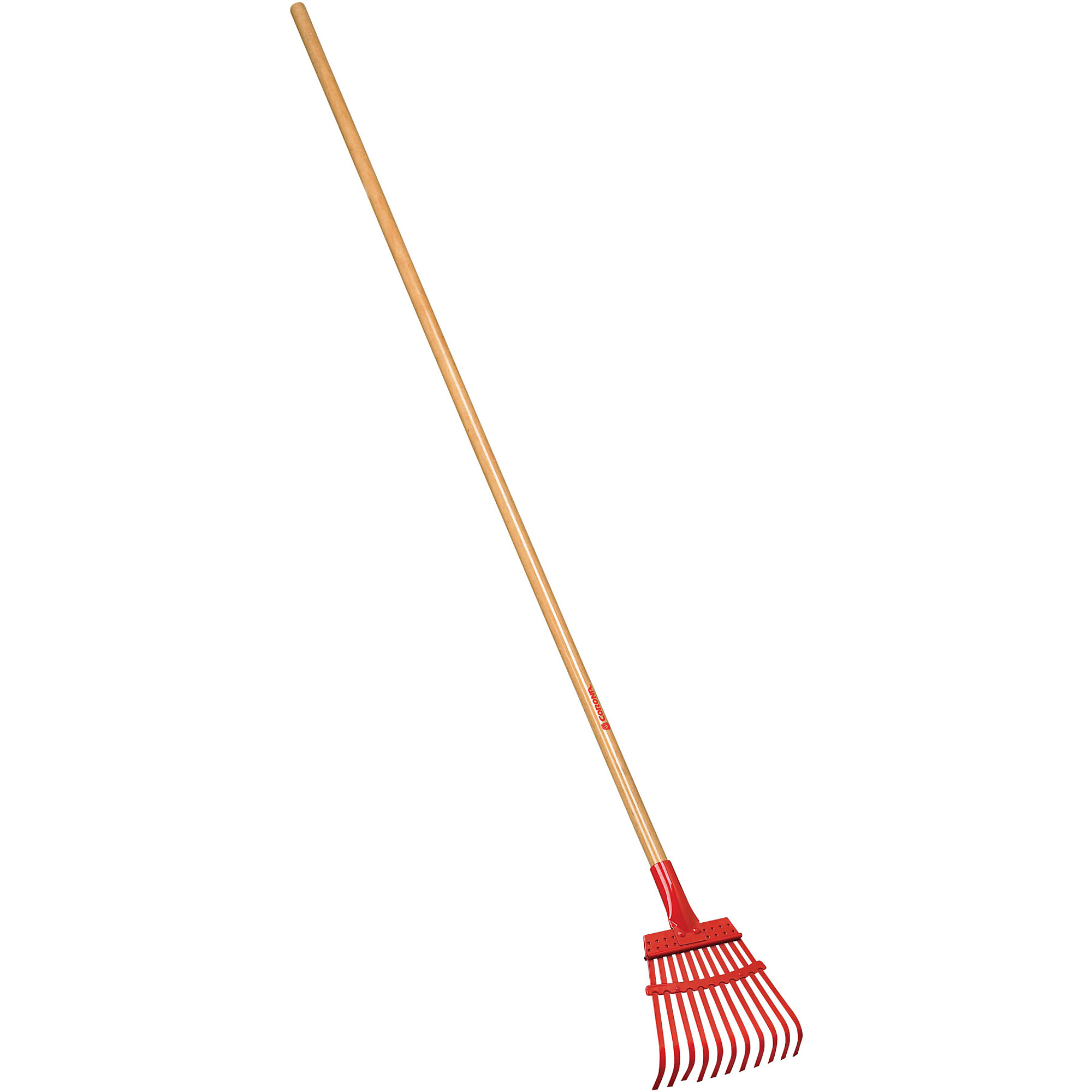 Corona Fixed Tine Shrub Rake — 8in. Head, 11 Tines, Wood Handle, Model# RK 62000